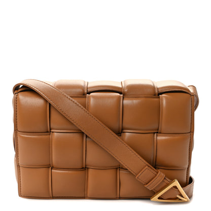 Bottega Veneta Nappa Maxi Intreccio Padded Cassette Crossbody Bag Caramel 1 of 12