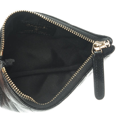 Chanel Caviar Quilted Small Cosmetic Case Black 5 of 7