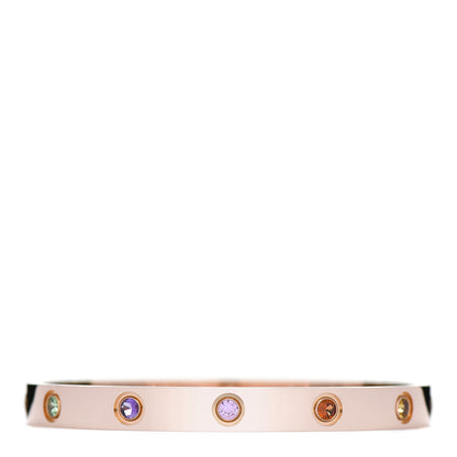 Cartier 18K Pink Gold Sapphire Garnet Amethyst LOVE Bracelet 16 1 of 5