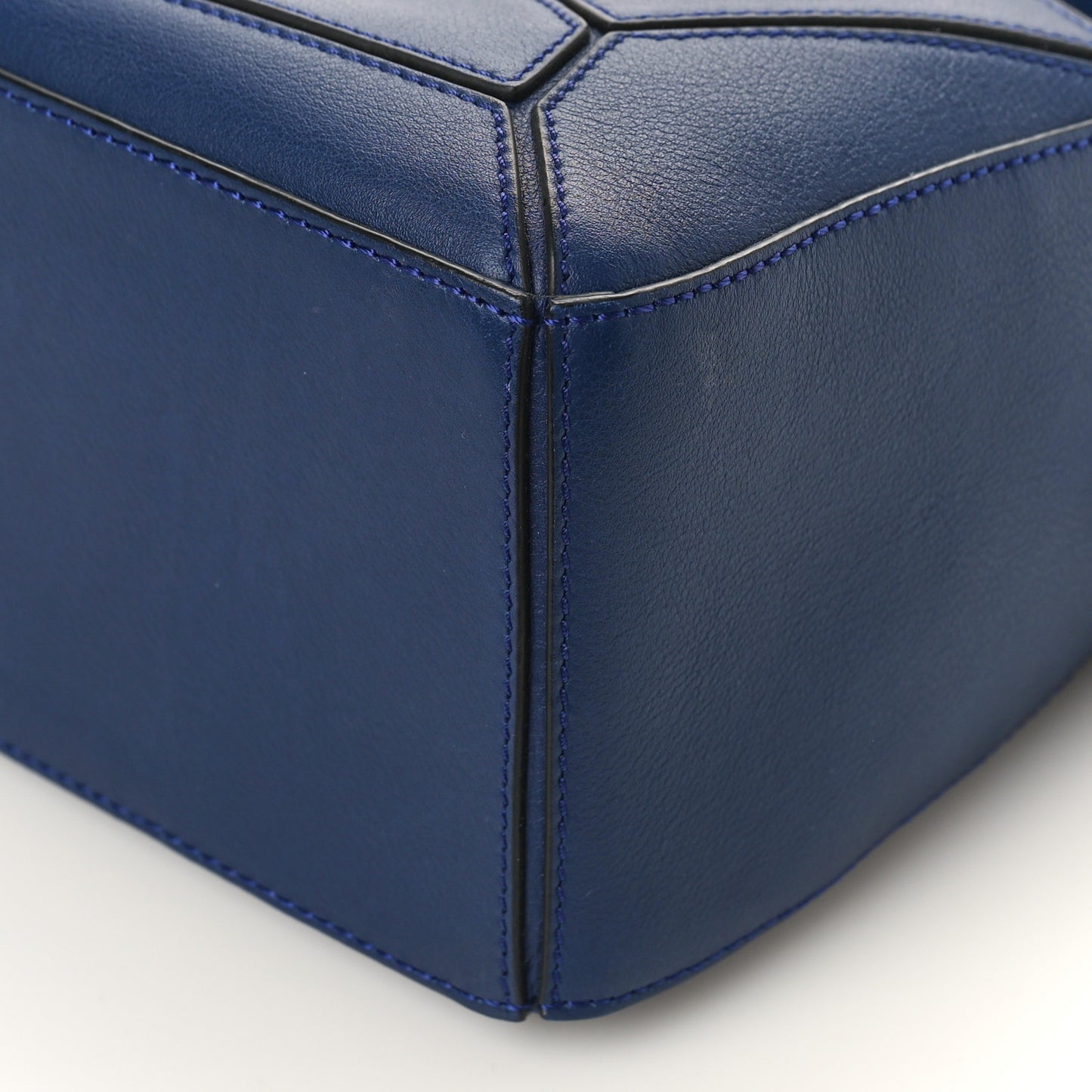 Calfskin Small Puzzle Bag Marine