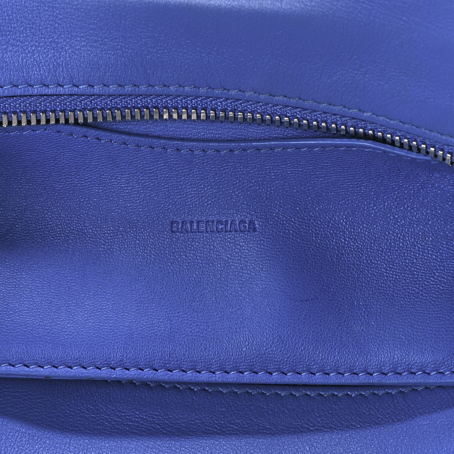Smooth Calfskin Neo Classic Silver Hardware Mini City Bleu