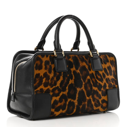 Loewe Calfskin Pony Hair Leopard Print Amazona 28 Black 2 of 8