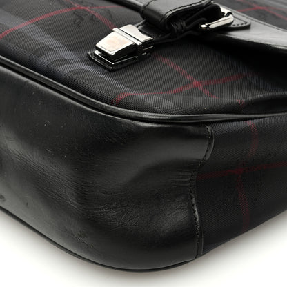 Burberry Nylon Smoked Check Messenger Bag 9 of 9