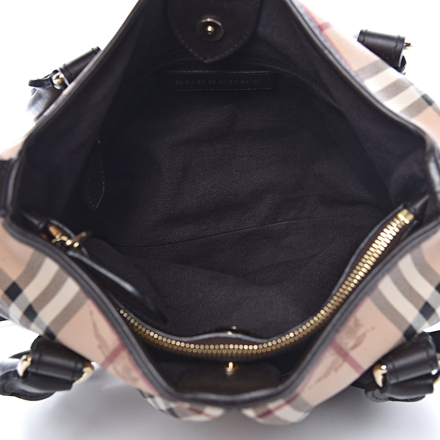 Haymarket Check Small Northfield Tote Chocolate