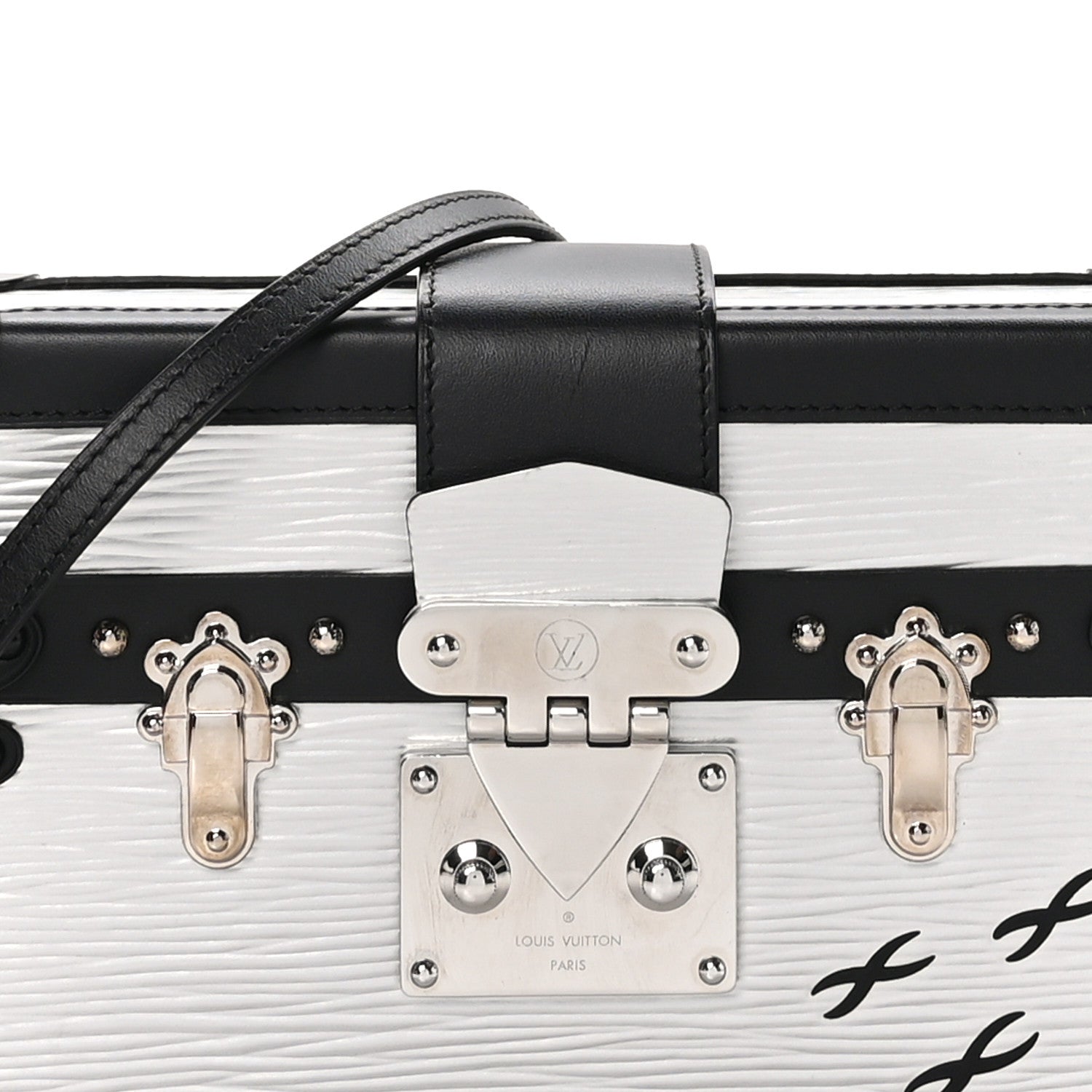 Louis Vuitton Epi Petite Malle Silver 7 of 9