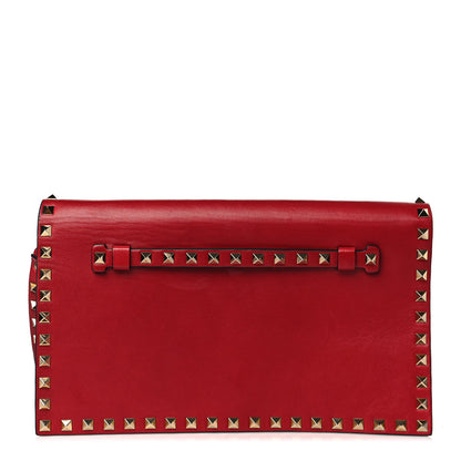 Valentino Garavani Nappa Rockstud Wristlet Clutch Rosso Valentino 1 of 9