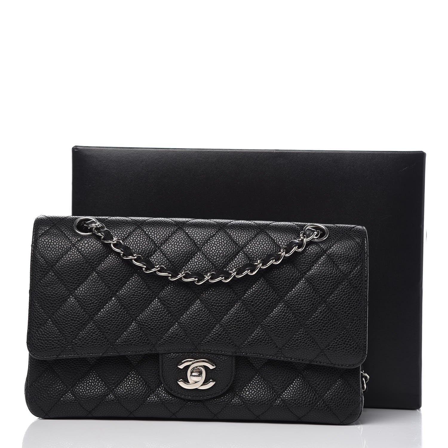 Chanel Caviar Quilted Medium Double Flap Black 9 of 9