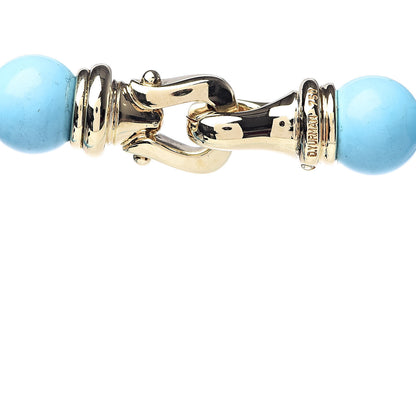 David Yurman 18K Yellow Gold Turquoise Spiritual Beads Necklace 4 of 4