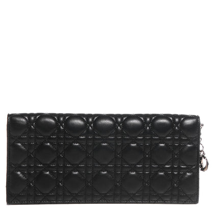 Christian Dior Lambskin Cannage Lady Dior Convertible Clutch Black 1 of 7