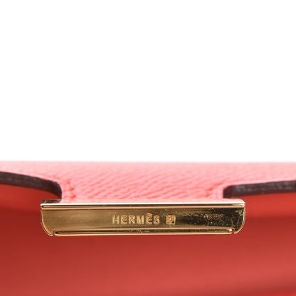 Hermes Epsom Constance Long Wallet Rose Jaipur 14 of 20
