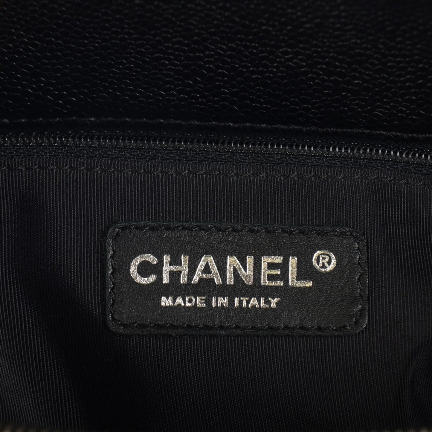 Caviar Quilted Grand Shopping Tote GST Black