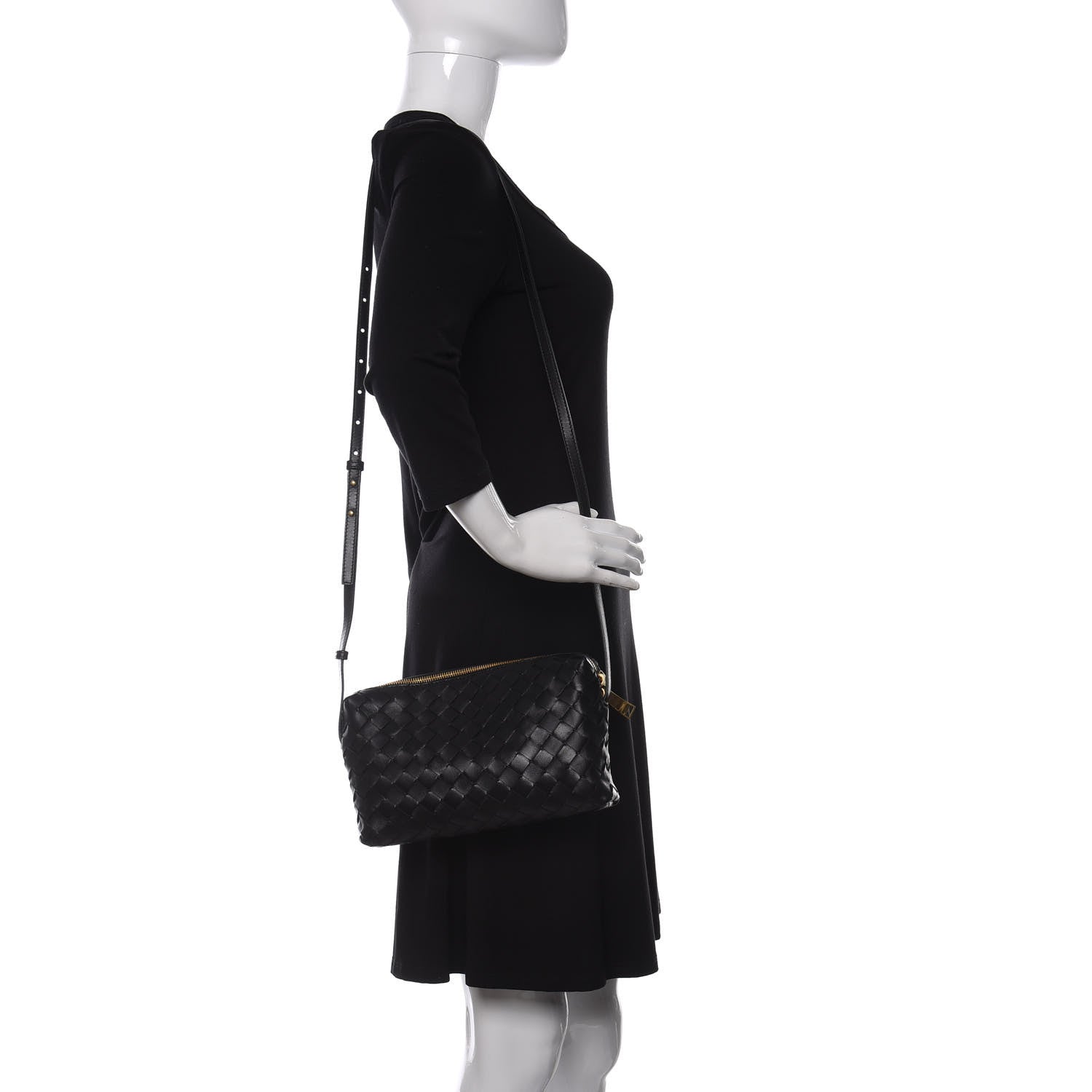 Bottega Veneta Nappa Intrecciato Crossbody Black 2 of 8