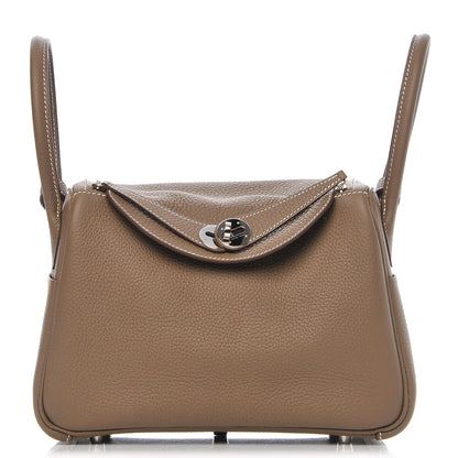 Hermes Taurillon Clemence Lindy 26 Etoupe 1 of 8