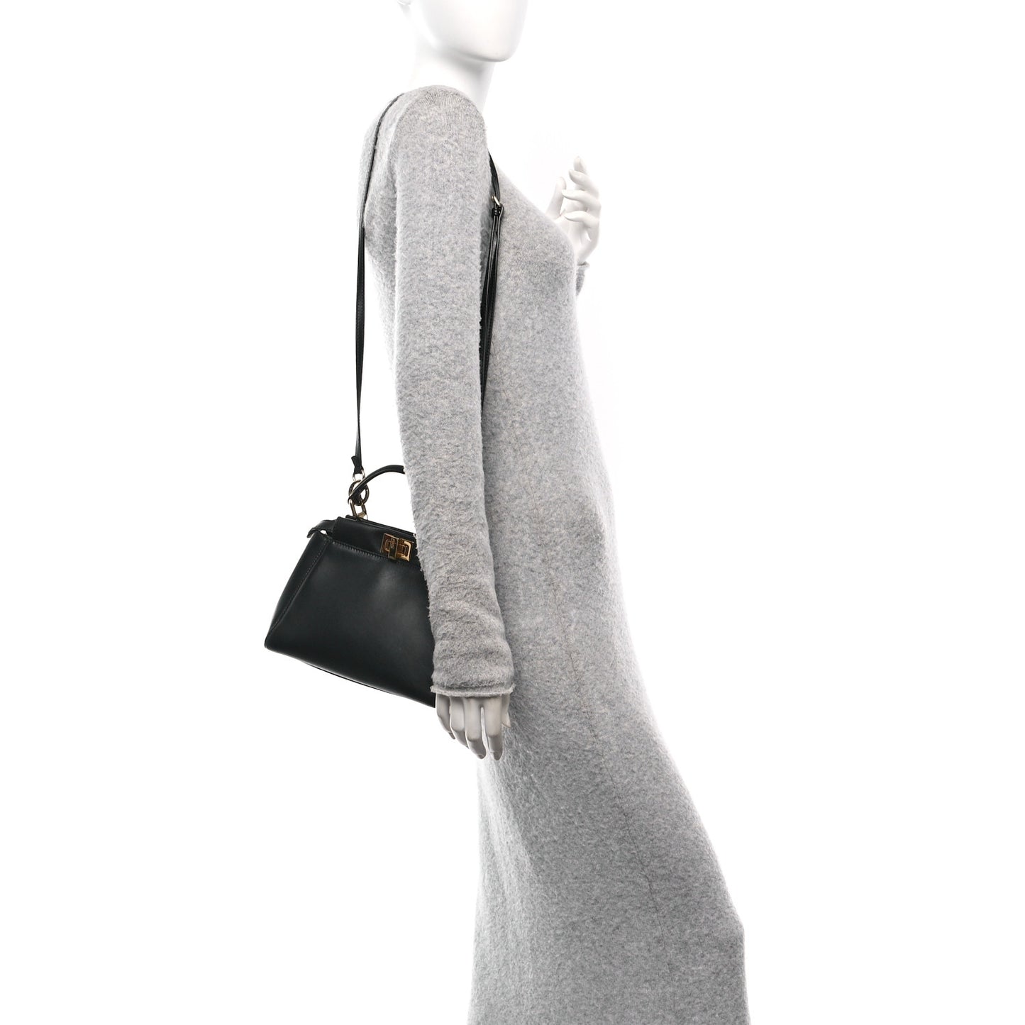 Nappa Mini Peekaboo Iconic Satchel Black