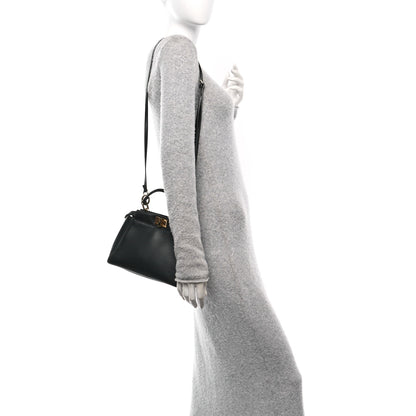 Fendi Nappa Mini Peekaboo Iconic Satchel Black 2 of 11