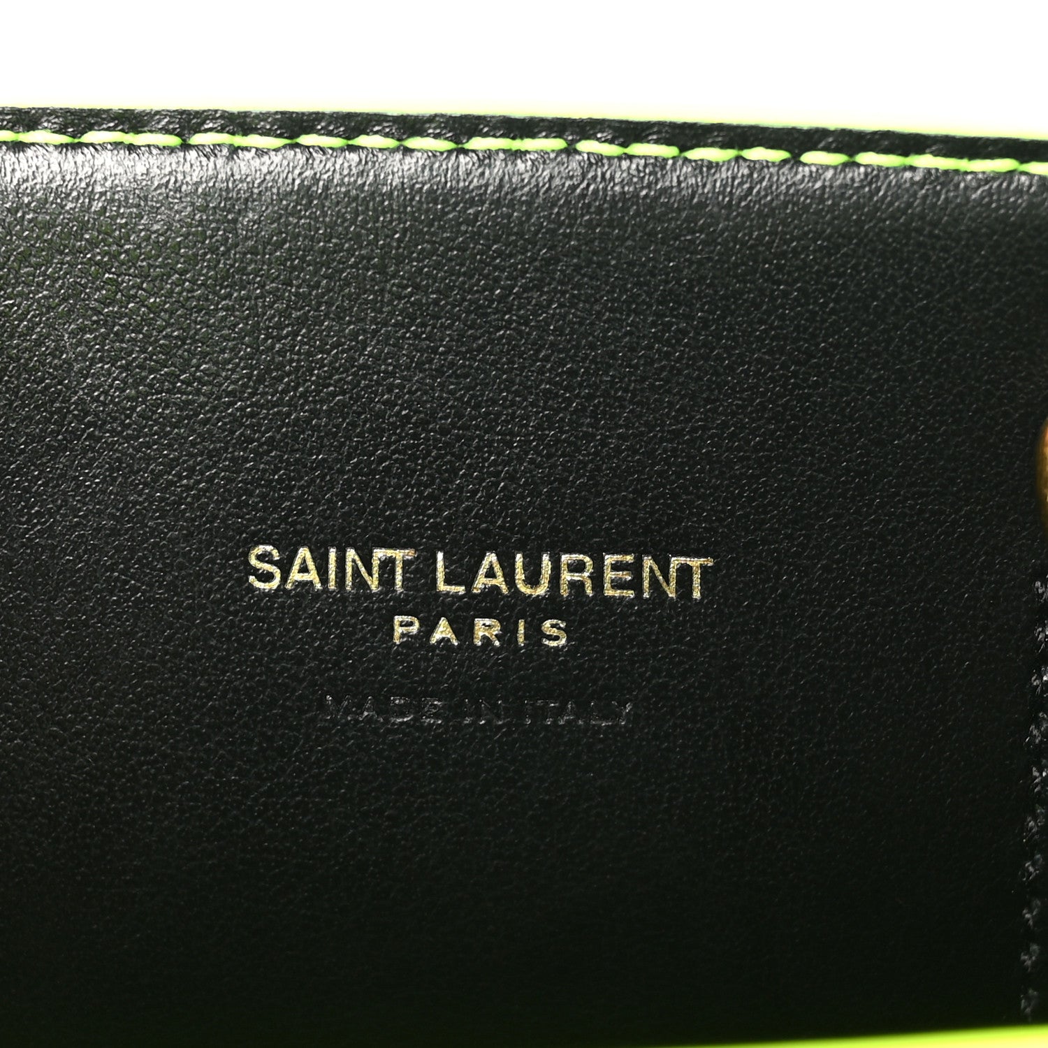 Saint Laurent Grained Calfskin Nano Sac De Jour Fluo Safety Yellow 6 of 10