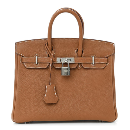 Hermes Togo Birkin 25 Gold 1 of 11