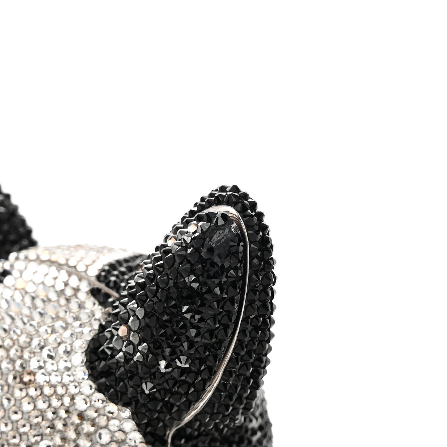 Crystal French Bulldog Fred Minaudiere Clutch