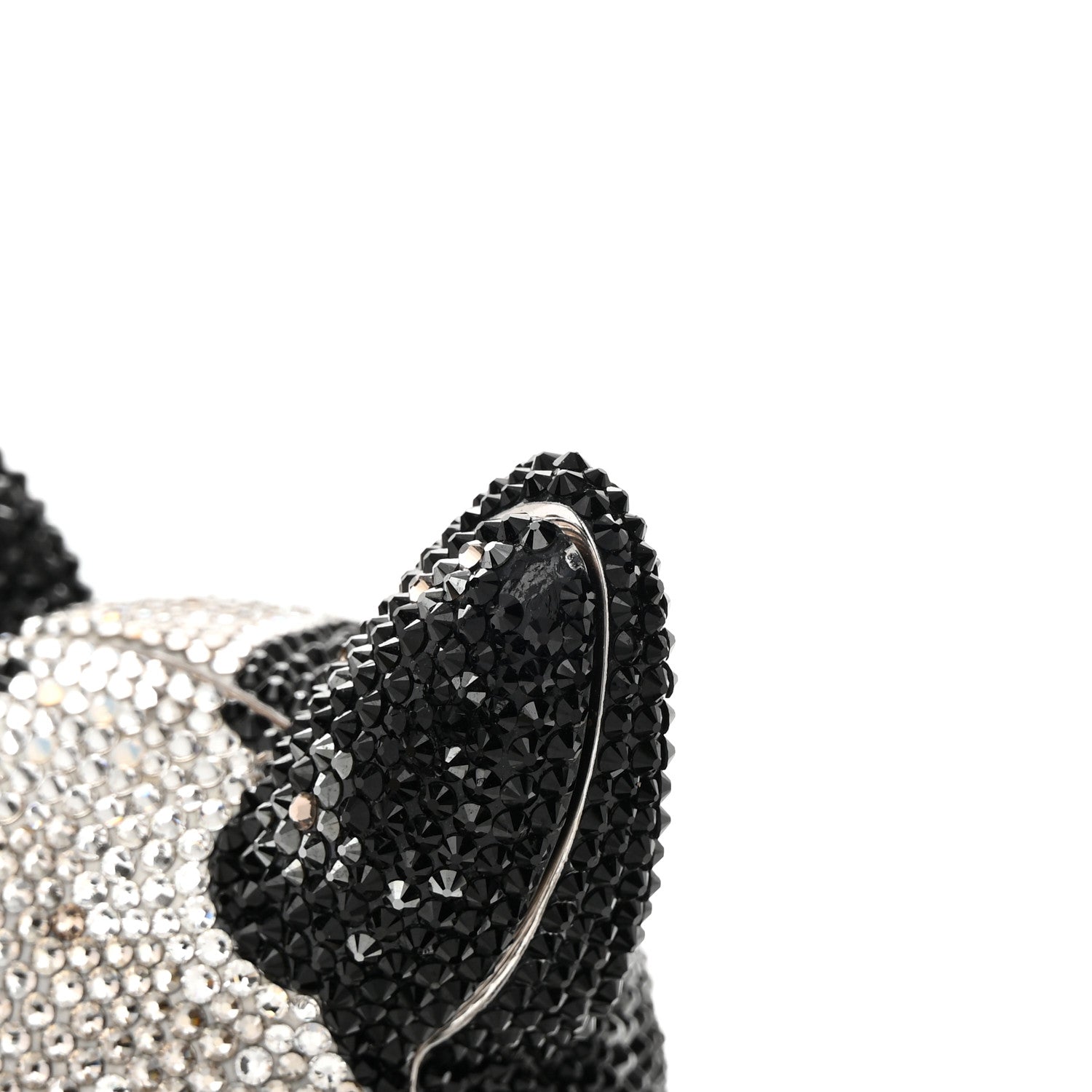 Judith Leiber Crystal French Bulldog Fred Minaudiere Clutch 13 of 14