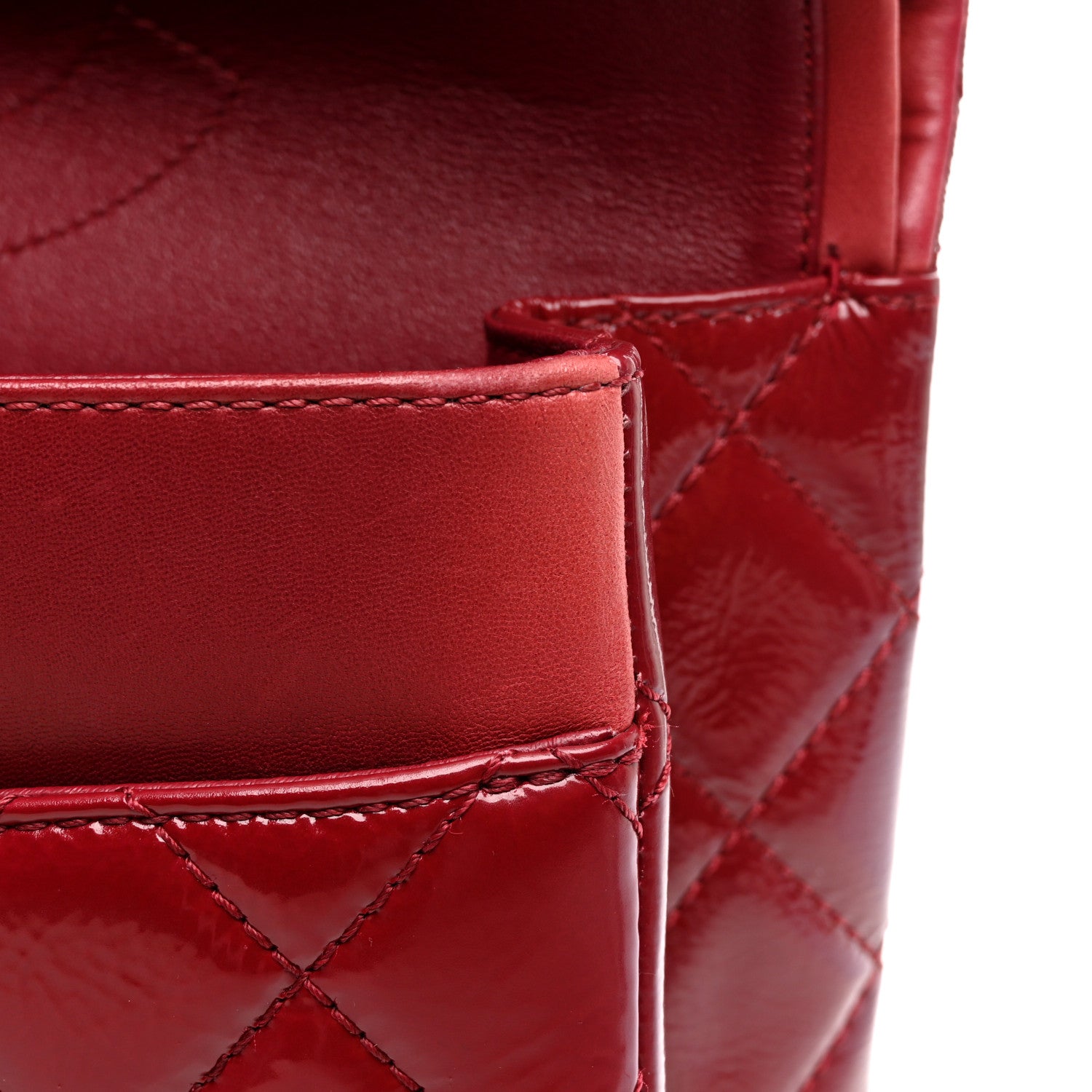 Chanel Aged Glazed Calfskin Quilted 2.55 Reissue 227 Flap Red 13 of 13