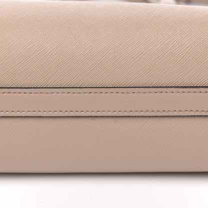 Prada Saffiano Soft Calfskin Small Zippered Tote Cipria 8 of 13