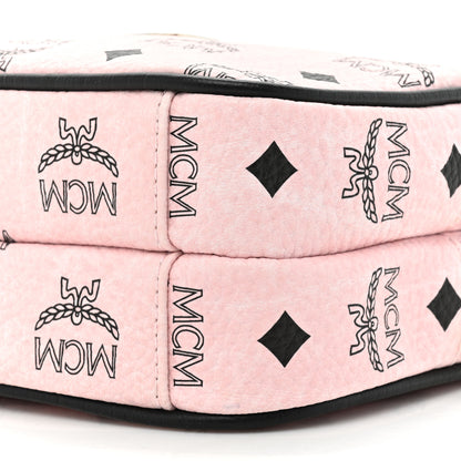 MCM Visetos Mini Camera Crossbody Bag Light Pink 9 of 12