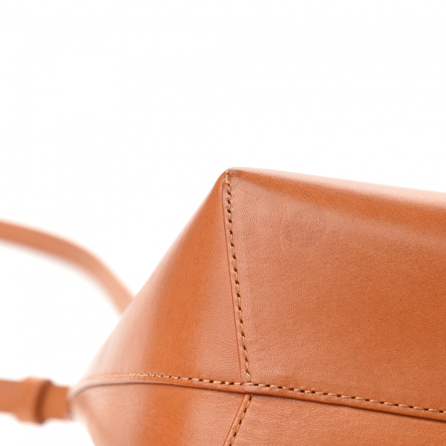 Calfskin Mini Bucket Bag Cammello Rosa