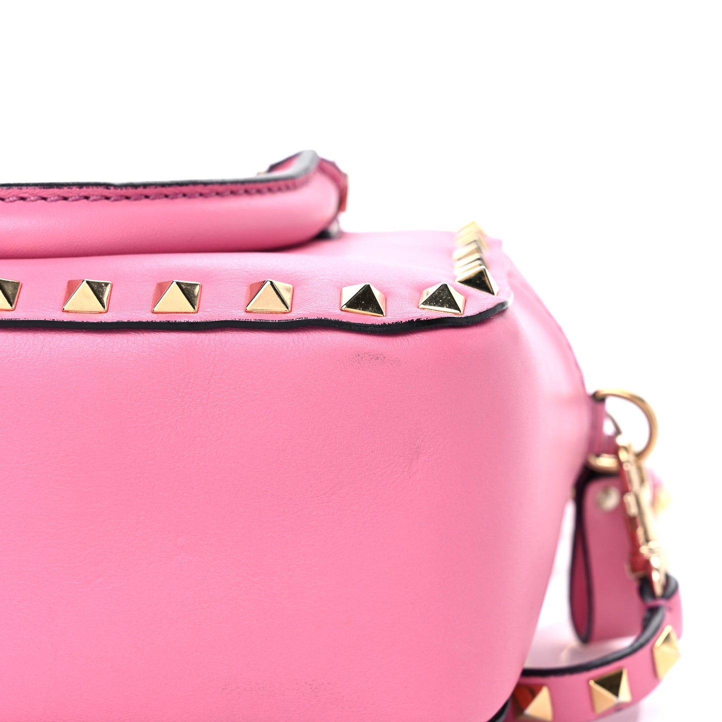 Vitello Mini Rockstud Convertible Satchel Ninphea