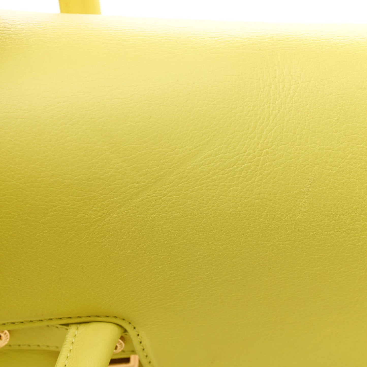Vitello Calfskin Large Signature Tote Yellow