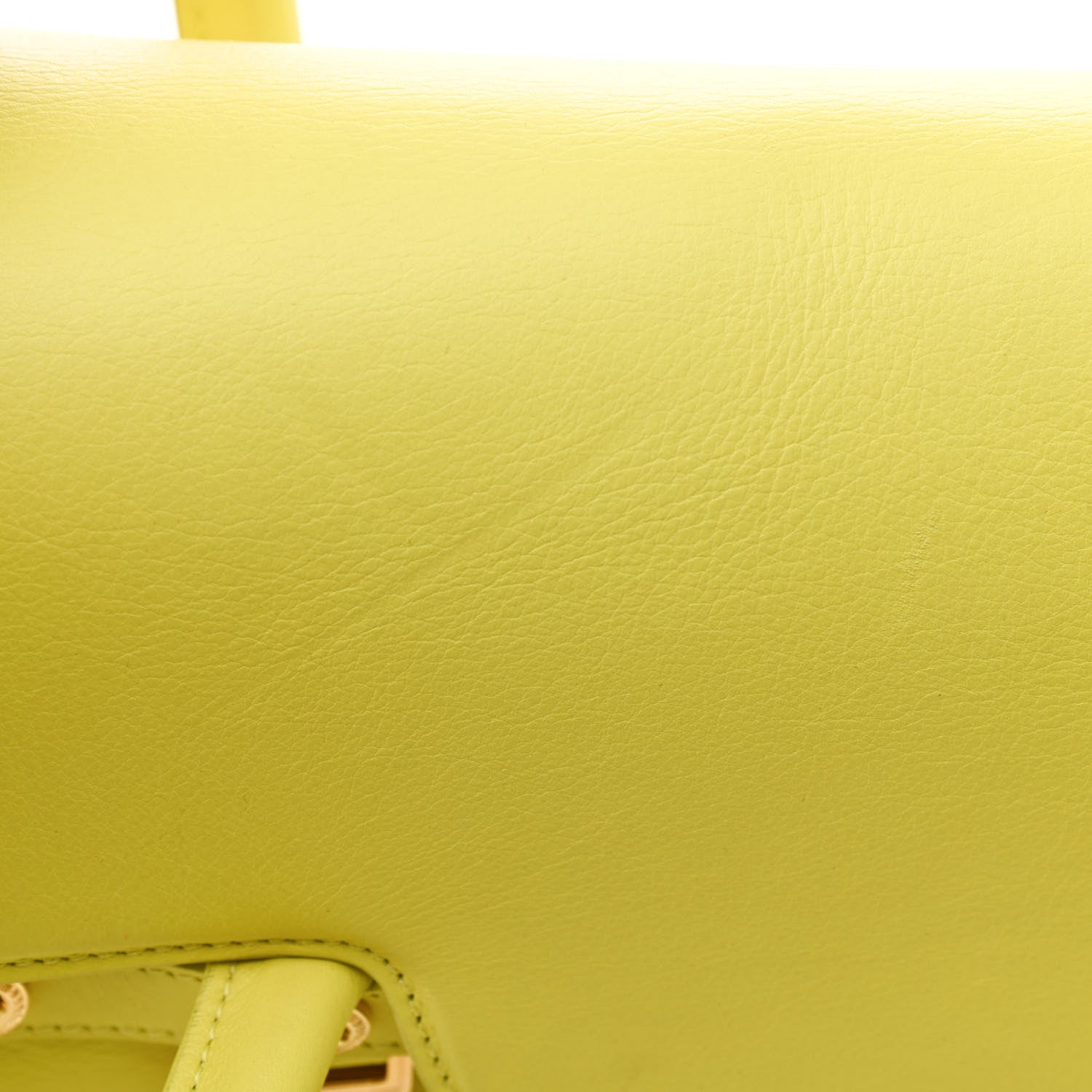 Versace Vitello Calfskin Large Signature Tote Yellow 11 of 12