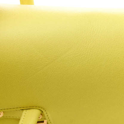 Versace Vitello Calfskin Large Signature Tote Yellow 11 of 12