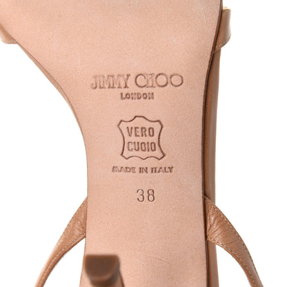 Jimmy Choo Kid Juliet 85 Sandals 38 Camel 6 of 7
