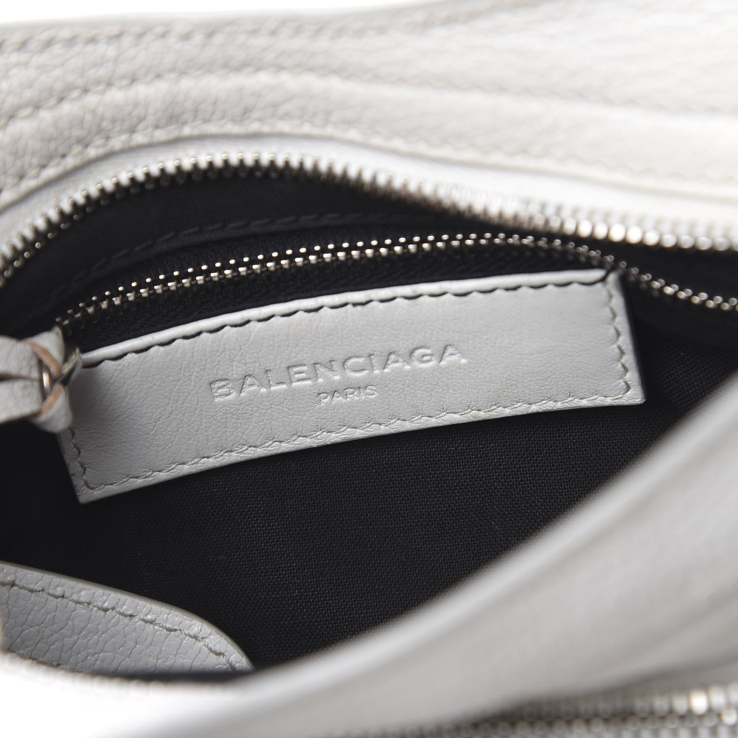 Balenciaga Chevre Silver Metallic Edge Hardware Mini City White 5 of 9