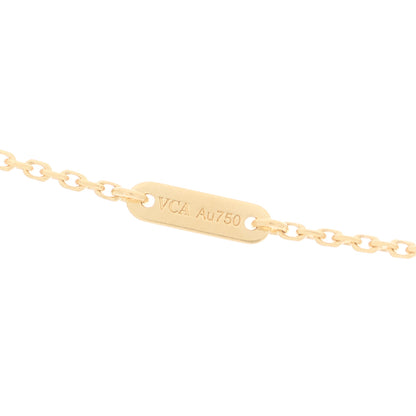 Van Cleef & Arpels 18K Yellow Gold Mother of Pearl Sweet Alhambra Pendant Necklace 4 of 8