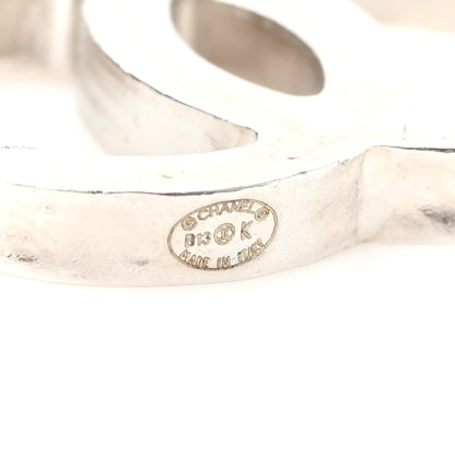 Chanel Metal Camellia CC Globe Key Chain Black Silver 3 of 4