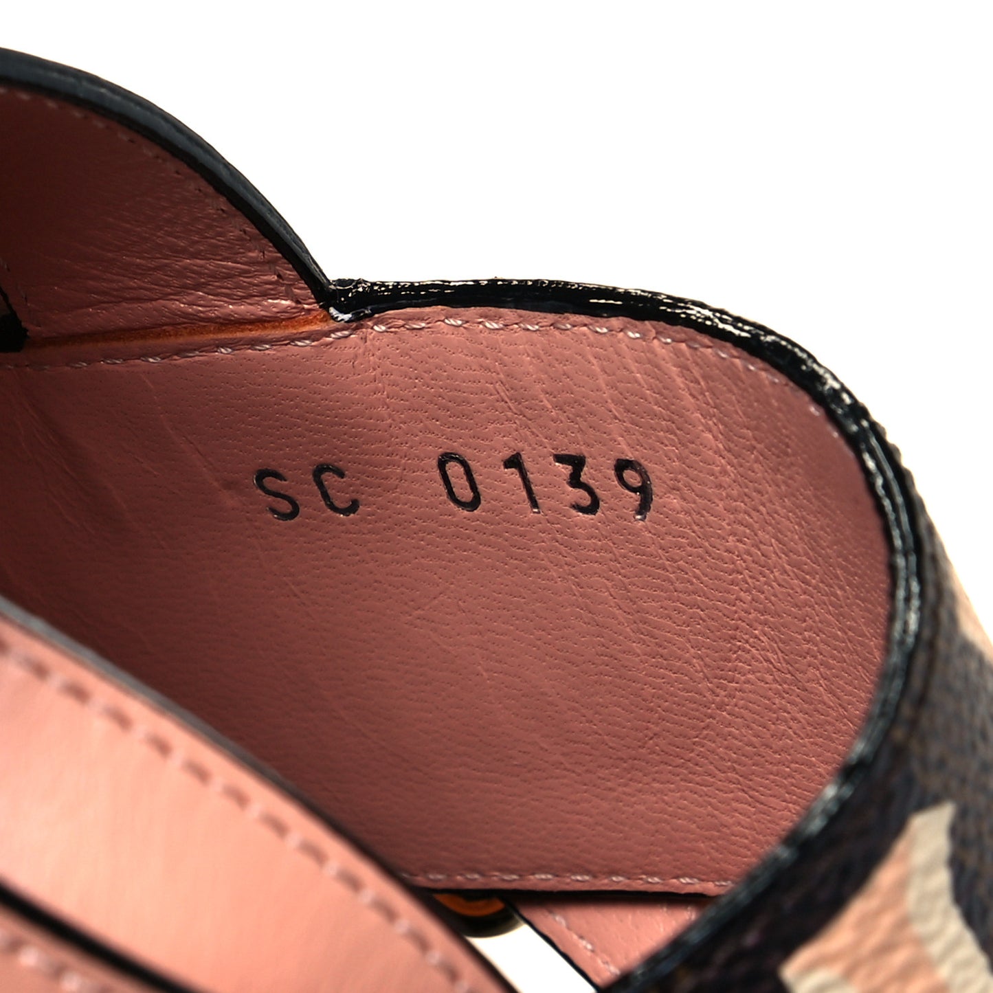 Calfskin Damier Ebene Passenger Flat Sandals 38 Venus Pink