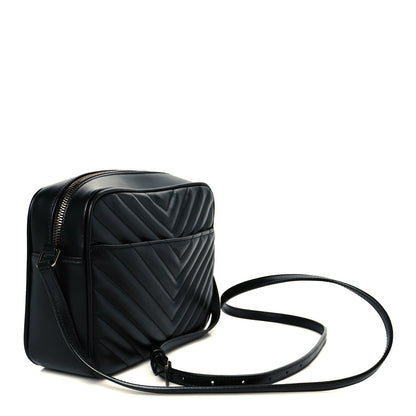 Saint Laurent Calfskin Matelasse Monogram Lou Camera Bag Black 3 of 10