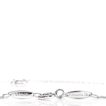 Tiffany Sterling Silver Diamond .05ct Elsa Peretti Diamonds by the Yard Bracelet 4 of 8