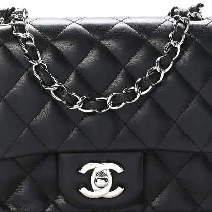 Chanel Lambskin Quilted Mini Square Flap Black 8 of 10