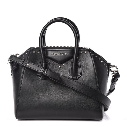 Givenchy Smooth Calfskin Mini Studded Antigona Black 1 of 14
