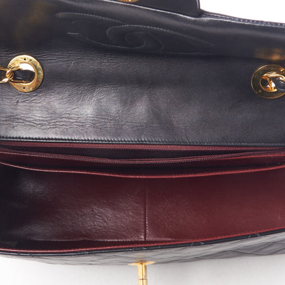 Chanel Lambskin Quilted XL Jumbo Single Flap Black 7 of 10