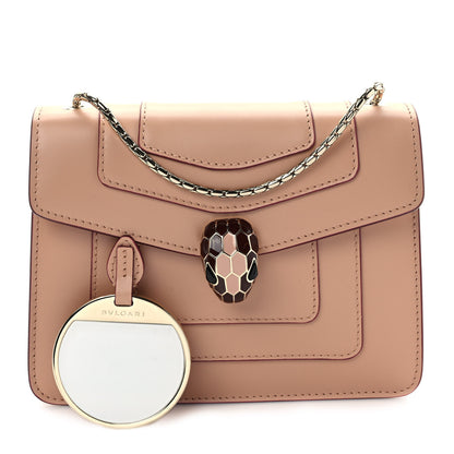 Bulgari Calfskin Serpenti Forever Crossbody Bag Beige 1 of 9
