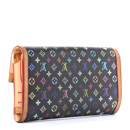 Louis Vuitton Monogram Multicolor Porte Tresor International Wallet Black 3 of 12