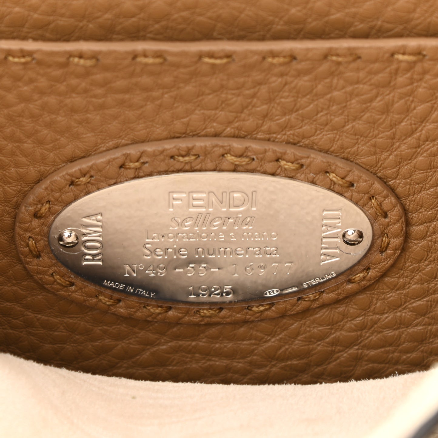Cuoio Romano Selleria Chamois Small Peekaboo I SEE U Satchel Camelia Sand Cyber