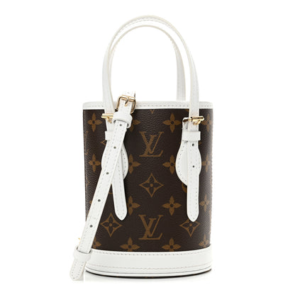 Louis Vuitton Monogram LV Match Nano Bucket Bag White 1 of 12