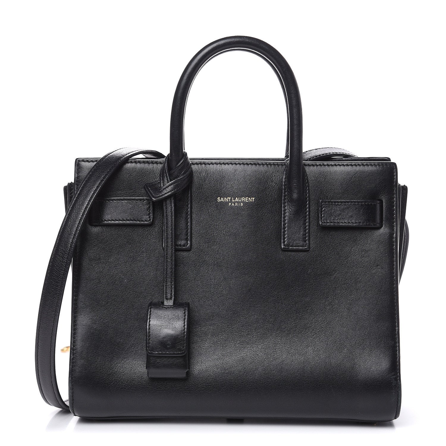 Saint Laurent Calfskin Nano Sac De Jour Black 1 of 16