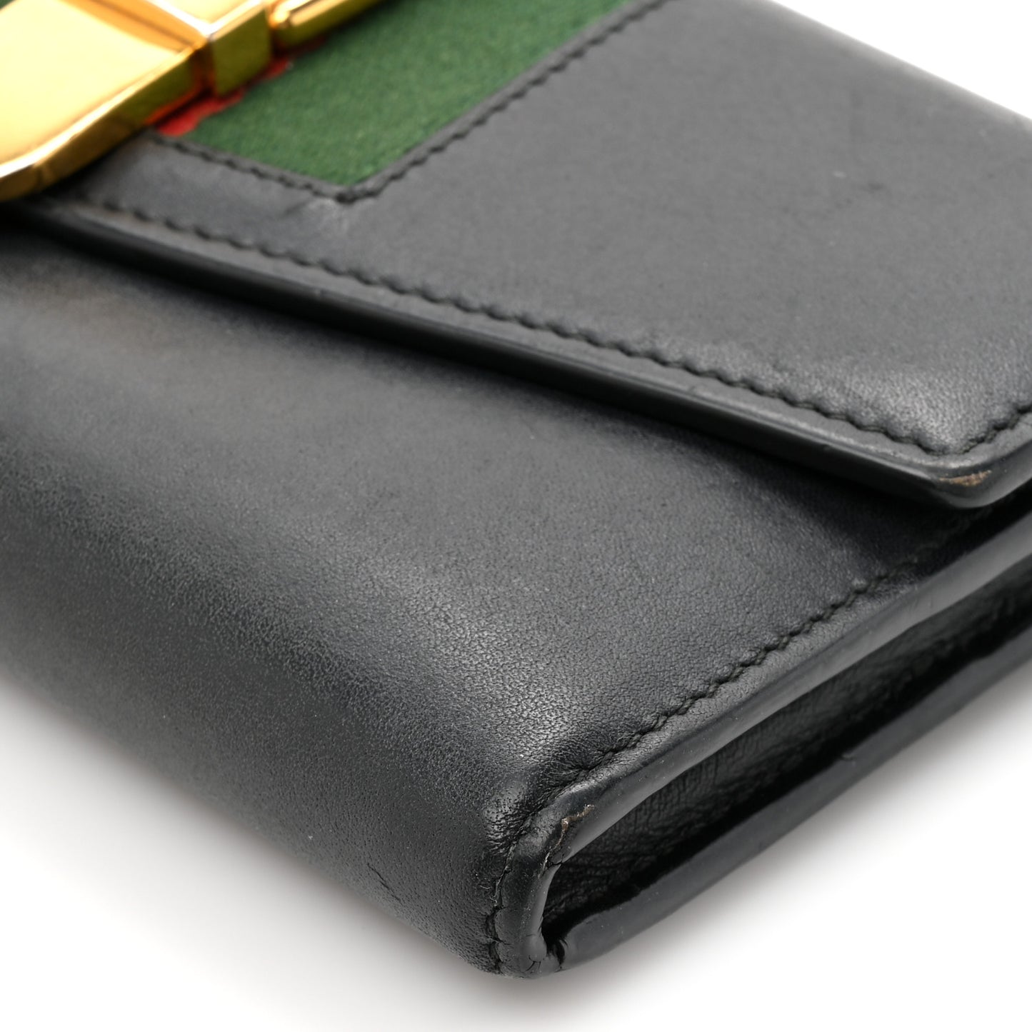 Calfskin Sylvie Continental Wallet Black