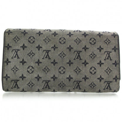 Louis Vuitton Mini Monogram Porte Tresor International Wallet Blue 2 of 8