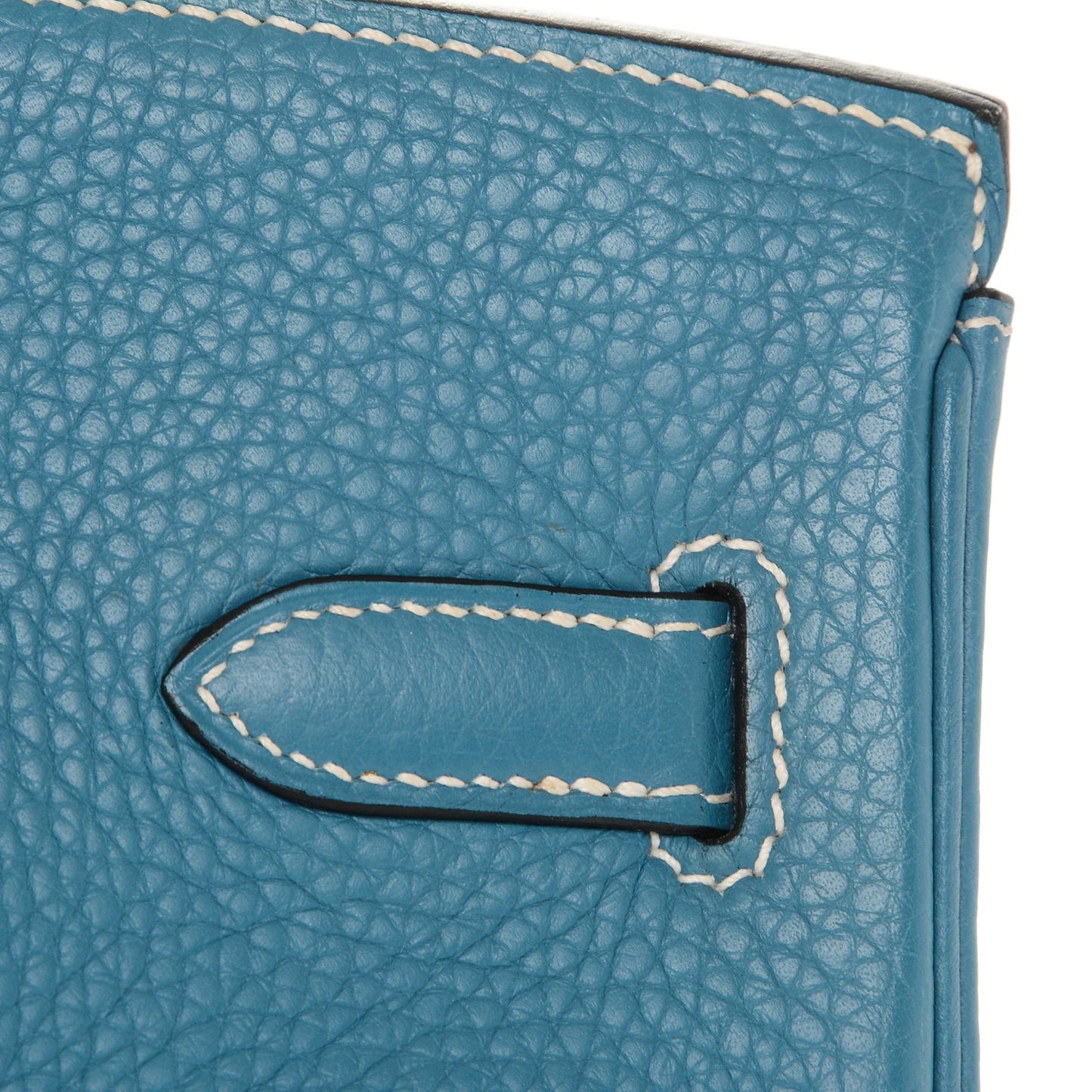 Taurillon Clemence Birkin 30 Blue Jean