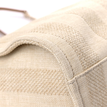Chanel Mixed Fibers Calfskin Striped Small Deauville Tote Beige 10 of 13